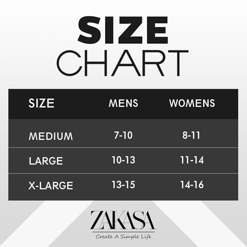Image of ZAKASA Non Slip Grip Socks - Non Skid Crew Grippy Socks for Men Women Anti Slip Grippers for Elderly Hospital Yoga Pilates