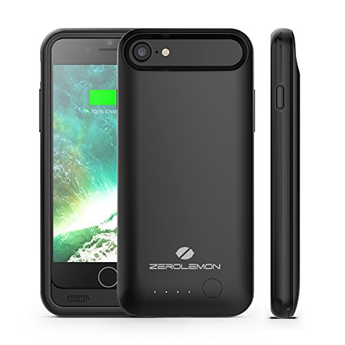 iPhone 8/iPhone 7 Battery Case, ZeroLemon 3100mAh Slim Juicer Portable Charger iPhone 8/iPhone 7 Charging Case - Black iPhone 8/iPhone 7 Battery Case, ZeroLemon 3100mAh Slim Juicer Portable Charger iPhone 8/iPhone 7 Charging Case - Black