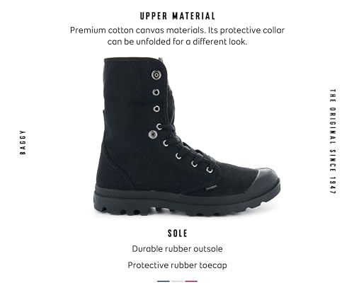 Palladium Baggy, Damen Desert Boots, Schwarz (Black/Black), 39.5 EU