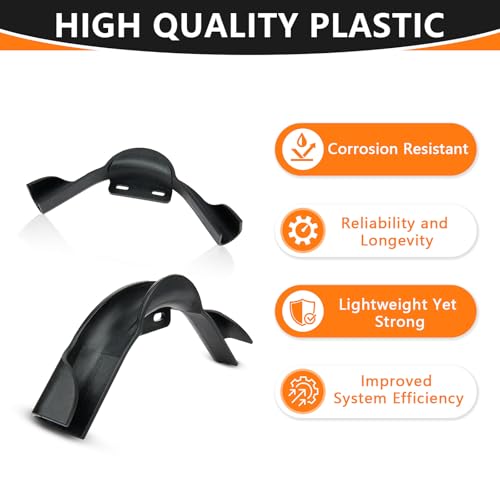 10-Pack HeSun PEX PPSU Bend Support with Mounting Plate, 90 Degree 3/4 inch Black Tubing Pipe Hanger - Thumbnail 3