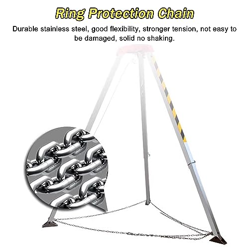 Kit de rescate de trípode de aluminio resistente, capacidad de 300 kg para espacios reducidos y rescates de acantilados, ideal para soluciones de protección contra incendios de emergencia y caídas