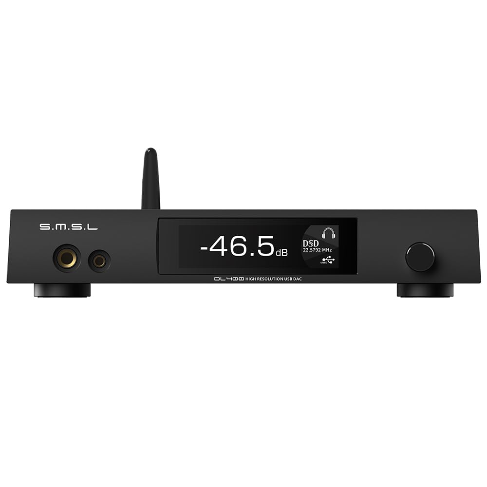SMSL DL400 Audio Decoder amplificatore per cuffie 6,35 mm + 4,4 mm uscita cuffie XLR bilanciata uscita RCA I²S Audio Interface True Balanced Ear Amplifier 8 filtri