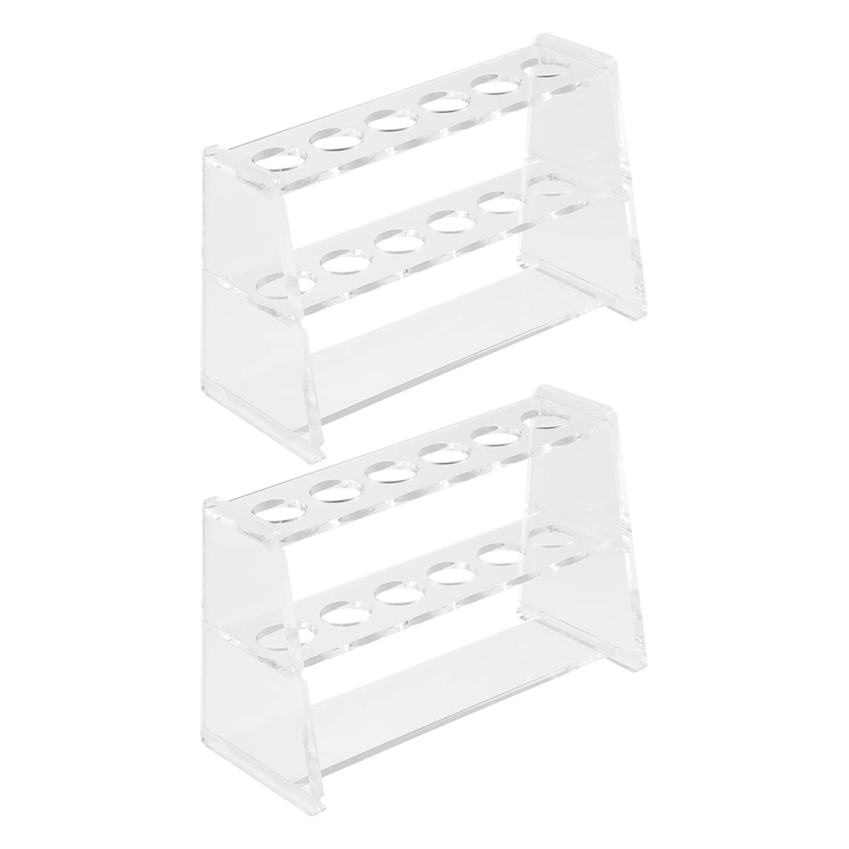 ULTECHNOVO Vidrio Centrífugo 6 Piezas Gradilla Contenedor De Tubos De Ensayo De Laboratorio Estante Para Tubos De Ensayo De Laboratorio Acrílico Soporte Orgánico Soporte Para Gafas