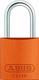 ABUS 72/30 KD Safety Lockout Aluminum Keyed Different Padlock, Orange