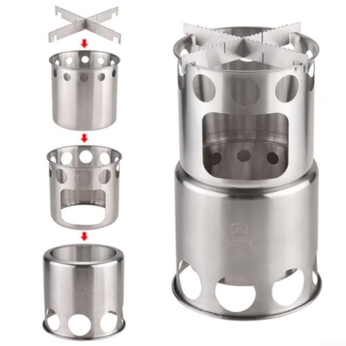 Stainless Steel For Camping Cookware Set with Nesting Stove Design for Reliable Cooking - Image 9