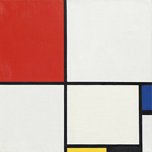 Affiche Piet Mondrian Composition III poster art abstrait géométrique medium