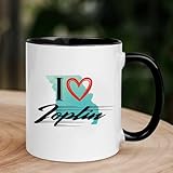Keepsake Mug for Joplin MO City - I Love Joplin Mug Accent Black 11oz