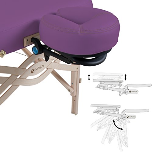 Image of EARTHLITE Premium Portable Massage Table Package SPIRIT - Spa-Level Comfort, Deluxe Cushioning incl. Flex-Rest Face Cradle & Strata Face Pillow, Carry Case (30 /32 inch x 73 inch) - Made in USA
