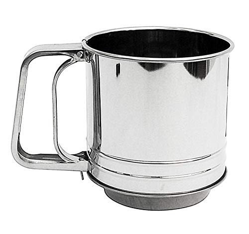 Em Home Tamizador de harina para 250g de Acero Inoxidable Acción de Gatillo Cover