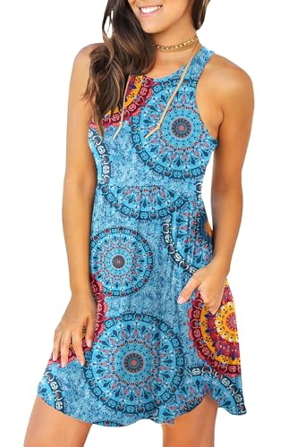 Image of HiMONE Vacation Dresses for Women 2025 Summer Dress Women's Casual Sundresses Casual Beach Petite Sun Dress XS-2XL