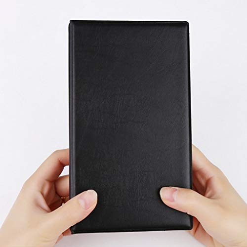 Capa de couro F Fityle 40/120/180/240/300 cartões de identificação de cartão de crédito, organizador