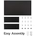 immagine 7FITUEYES 2 Pack Supporto per Monitor in Legno Computer Portatile Riser Nero 42.5x23.5x10cm DT104202WB