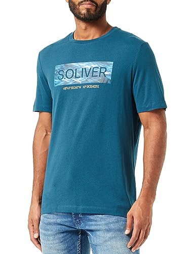 Preisvergleich Produktbild s.Oliver Herren T-Shirt Kurzarm Blue Green XXL