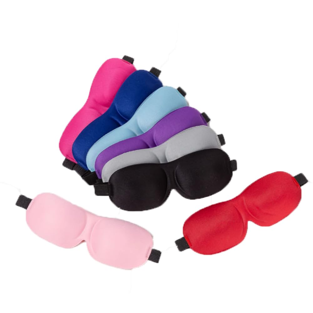 3D Sleep Eye Mask for Men Women 3 Pack Blackout Eye Mask for Travel Airplane No Nose Wing