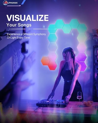 Lphianx 16*14cm Smart LED Hexagon Wall Lights