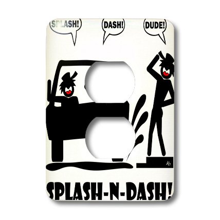 Cubierta de salida 3dRose lsp_14115_6 placa decorativa interruptor luz Splash N Dash Image 2 3