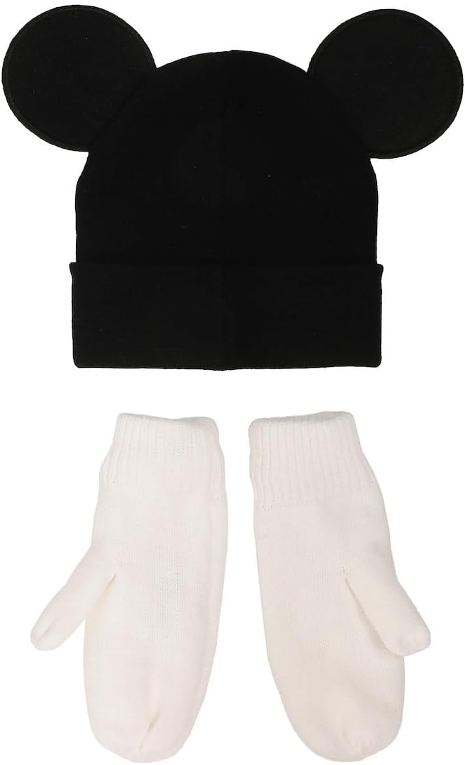 Disney Mickey Mouse Ears 2-Pack Knit Cap & Mittens Set - Image 3