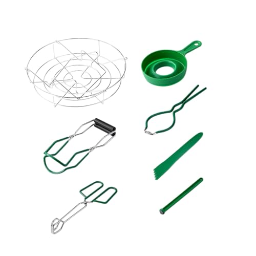 Lurrose 果実ジャム作りキット点 緑色缶詰ツール 多機能缶オープナーとジャースプーン付き キッチン収納簡単 ステンレス製家用ジャム制作