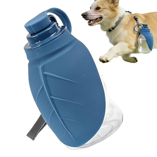 Reise-Wasserflasche für Hunde, Trinkbecher und auslaufsicheres Futter – Reiseflasche für Hunde...