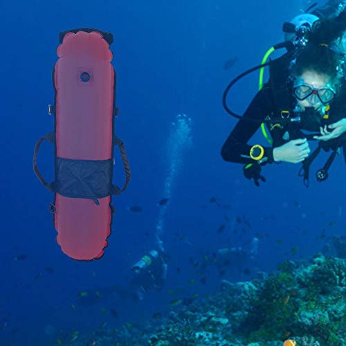 Oumij Scuba Diving Inflation Torpedo Buoy Signal Float Ball,Nylon Torpedo Float With Dive Flag #TOP2