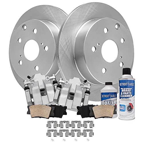 Image of Detroit Axle - Rear Brake Kit for 2010 2011 2012 Lexus HS250h, Disc Brake
