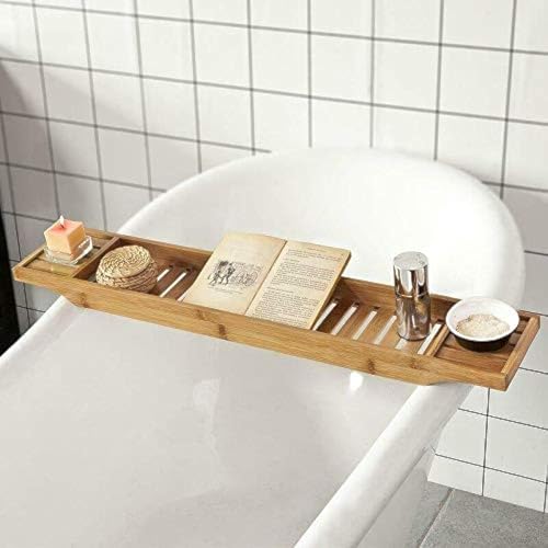 MantraRaj Bamboo Bath Tub Rack