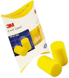 3M Ear Classic PP-01-002 Soft Foam Ear Plugs Yellow - 1 Pair