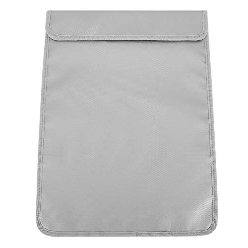 LDAUYZLING 38 x 28cm Folding Zipper Waterproof Fire-proof Bag File Document Storage Organizer