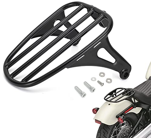 Tigersgate Gloss Black Detachable Tour Pack Luggage Rack Solo Seat Support Shelf Compatible With 2018-Up Harley Softail Slim Flsl And Street Bob Fxbb #TOP22