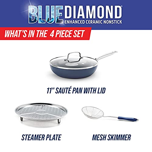 Blue Diamond Cookware CC001600-001 Set, Ceramic 3 Gallery Image