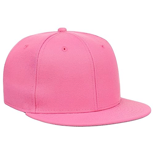 Image of Lids Blank Premium Full Court w /Colored Under Visor Fitted Cap