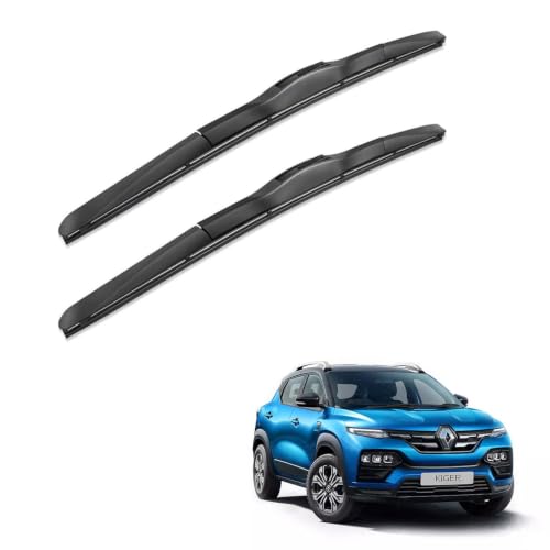 Image of Oshotto Frameless (O.E.M Type) Wiper Blades Compatible with Renault Kiger (20 inch / 16 inch)
