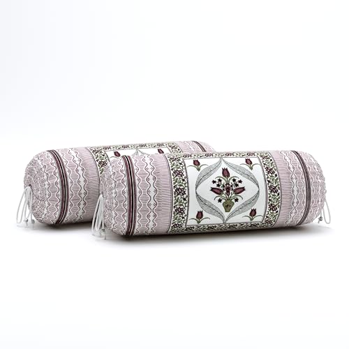 Image of BLOCKS OF INDIA 200TC Diwan Set Cotton 8 Piece | Deewan Printed Bedsheet Sets For Living Room Hall (Set of 8 Piece, 1-Bed Sheet | 2-Bolster Cover | 5-Cushion Cover (Color 30),Multicolour