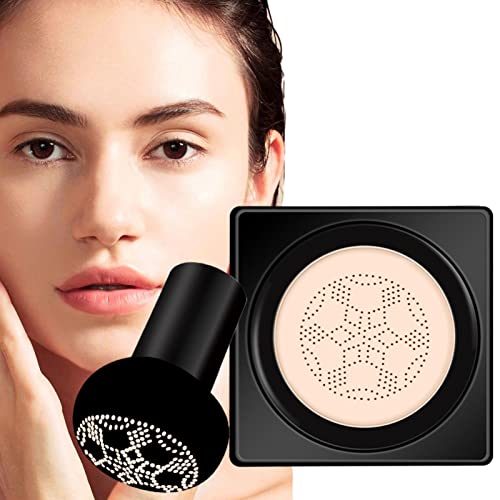 Wangduodu Mushroom Head Cojín de Aire BB Cream - Mushroom Head BB Cream Foundation Cobertura Completa | Corrector Duradero Maquillaje Desnudo Hidratante Iluminador CC Liquid Foundation, fácil