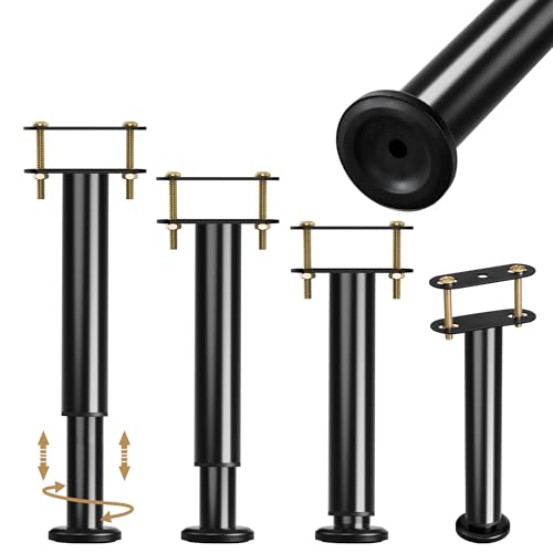 Bed Frame Support Legs, 7-12.6 Inch Adjustable Height Bed Support...