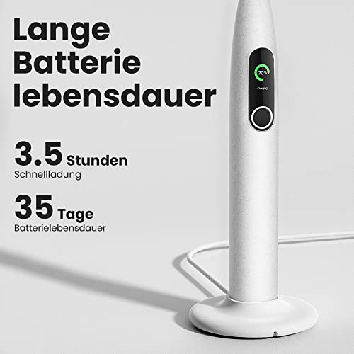 Oclean X Pro Elite Elektrische Zahnbürste mit 6 Bürstenköpfe & Reiseetui, Schallzahnbürste mit...