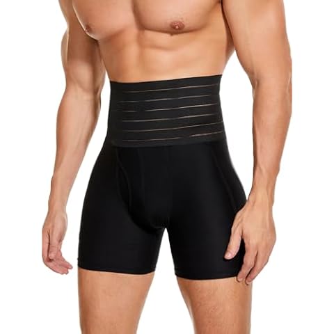 Clevvets Men's Tummy Control Shapewear Shorts Cover