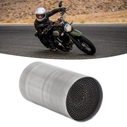 Aramox Katalizator Uniwersalny do Motocykla, Przedni Środkowy Tłumik Wydechowy, Stal Nierdzewna, Rura Łącząca, 53x100mm