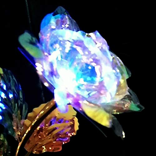 Flor rosa falsa,Funien Flor rosa artificial colorida com caixa de presente para mulheres Dia das mãe