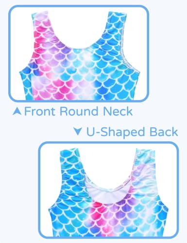 Image of Snowheart Girls Bathing Suit Toddler Swimsuit Girl Hawaiian Floral Ruffle One-Piece Breathable Swimwear 4-10T