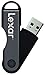 Lexar JumpDrive TwistTurn 64GB USB Flash Drive LJDTT64GABNL (Black/Black)