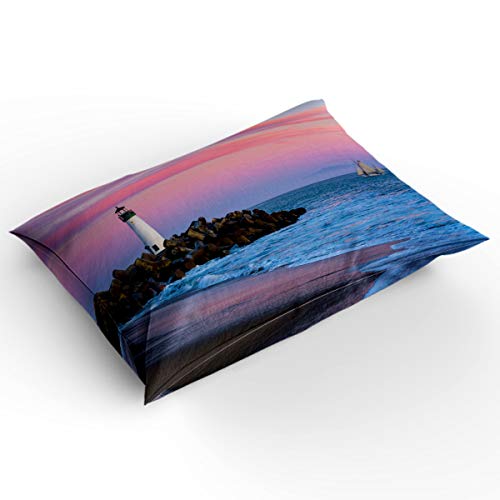 4-Piece-Bedding-Sets-Beach-Sunset-Lighthouse-Sailboat-Comforter-Set-Duvet-Cover-Bed-Sheets-Pillow-Cases-for-ChildrensKidsTeensAdults-Queen-Size-Seascapes 41yL3VEvsPL