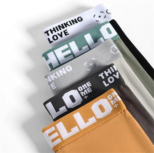 Hello Underwear For Men, Hello Classic - Boxer Shorts For Men, Mens Soft Breathable Summer Trunks, Multipack4