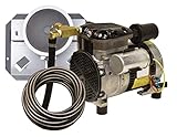 EasyPro PA34W Rocking Piston Pond Aeration System / 1/4 hp Kit with QS1 Single Diffuser / 100' Quick Sink Tubing / 115 Volts