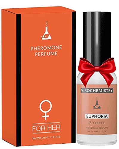 VIROCHEMISTRY Pheromones For Women (Euphoria) - Elegant, Ultra Strength Organic Fragrance Body Perfume (1 Fl. Oz)