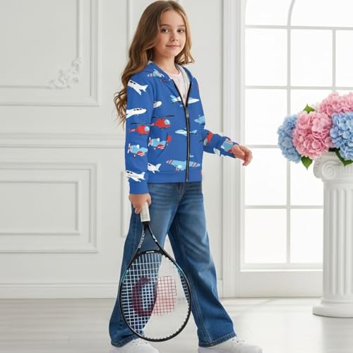 Hoodies for Boys Size 6-16 Long Sleeve Zip Up Hooded Sweatshirt Breathable Thermal Jacket with Pockets Fall Outfits4