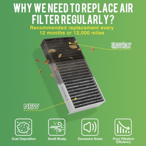 Image of Cabin & Engine Air Filter Fit for BMW X1 2016-2022, X2 2018-2022 Activated Carbon Cabin Filter Replace#64316835404 13718513944 Car Accessories
