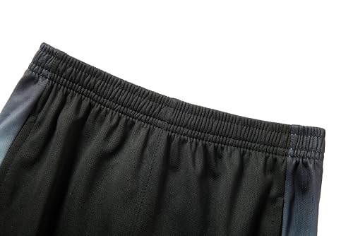 IRELIA Kids Short Sleeve T-Shirt and Boys Mesh Shorts Outfit Set Black Blue 5-6 - image 4