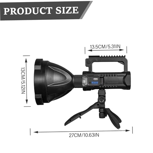 Projecteur rechargeable IPX6 avec trépied et 4 modes - 5