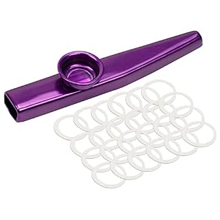 AIDIRui Lot de 18 flûtes en métal pour instrument de musique avec diaphragmes Kazoo pour guitare, ukulélé, violon, de… - Les Beatles, Paul McCartney, John Lennon, RIngo Starr, George Harrison AIDIRui Lot de 18 flûtes en métal pour instrument de musique avec diaphragmes Kazoo pour guitare, ukulélé, violon, de… – Image 7
